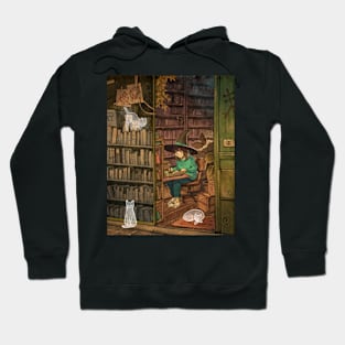 Studying at the Library Hoodie